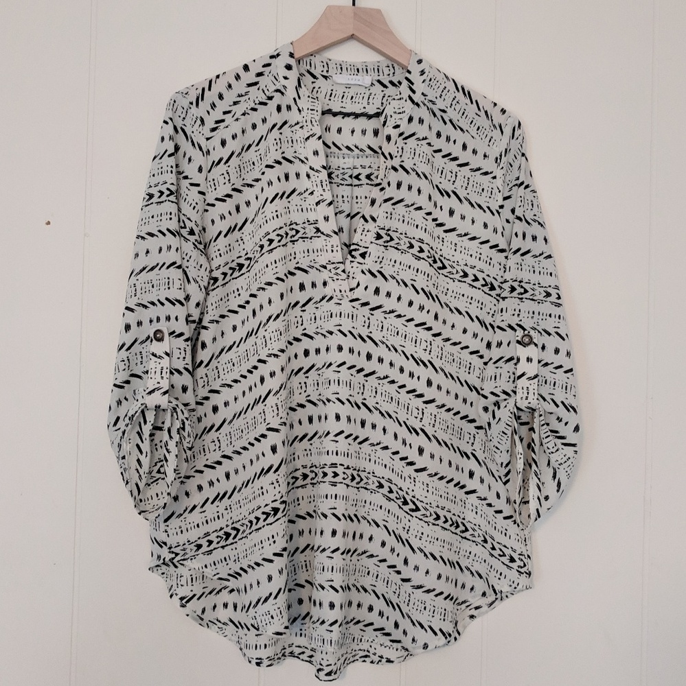 Nordstrom Lush Roll Tab Sleeve Tunic